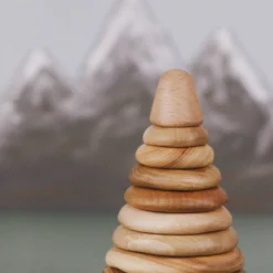 Tateplota Handmade Wooden Pyramid Stacker *New*