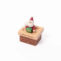 Wooderful Life Mini Santa Music Box *New*
