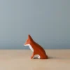 Forest Melody *New* Handmade Wooden Sitting Fox