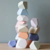 Rock Blocks | 16-Piece Stacking Wooden Rocks
