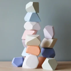 Rock Blocks | 16-Piece Stacking Wooden Rocks