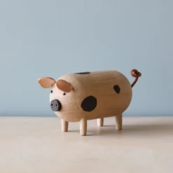 OyOy *New* Handmade Wooden Pig