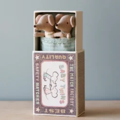 *New* Maileg | Twin Baby Mice In Matchbox
