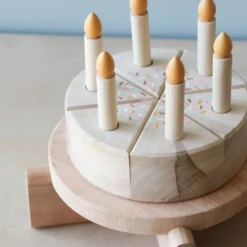 Odin Parker Exclusive Handmade Wooden Birthday Cake With Pedestal *New*