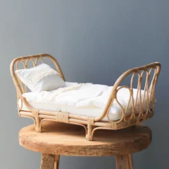 Poppie Toys Poppie Rattan Doll Daybed + Duvet Set *New*