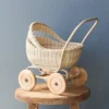 Poppie Toys Rattan Doll Pram Stroller *New* 2 Poppie Toys Rattan Doll Pram Stroller *New*