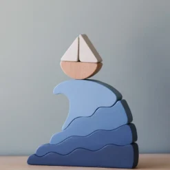L And Wood *New* Handmade Wooden Ocean Puzzle And Stacker