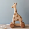 Tateplota Handmade Wooden Giraffe Pull Toy