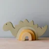 L And Wood Dinosaur Stacking Toy