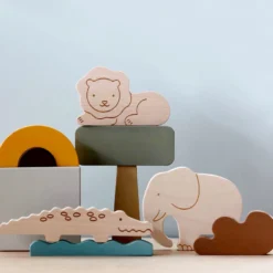 Briki Vroom Vroom Wooden Safari Set