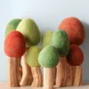 Papoose *New* Handmade Wood & Felt Trees