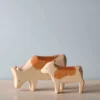 *New* Brin D'Ours | Handmade Spotted Brown Cow Set