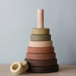 Sabo Concept Wooden Pyramid Stacker - Olive