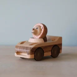 Odin Parker *New* Wooden Animal Pull-Back Car