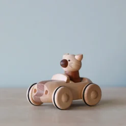 Odin Parker *New* Wooden Animal Pull-Back Car
