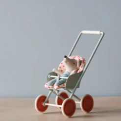 *New* Maileg Stroller, Micro - Sky Blue