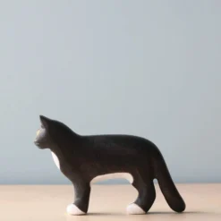 Forest Melody Handmade Wooden Black Cat *New*