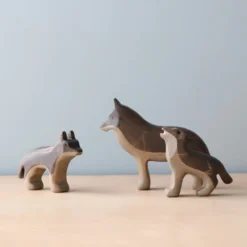 Forest Melody *New* Handmade Wooden Wolves