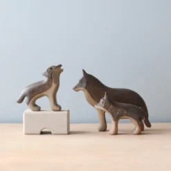 Forest Melody *New* Handmade Wooden Wolves