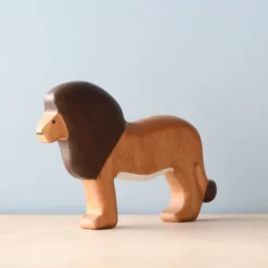 Forest Melody Handmade Wooden Lion *New*
