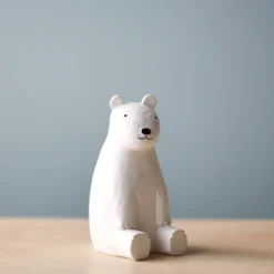 Pole Pole *New* Wooden Polar Bear Family 19 Pole Pole *New* Wooden Polar Bear Family