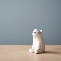 Pole Pole *New* Wooden Polar Bear Family 18 Pole Pole *New* Wooden Polar Bear Family