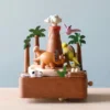 Wooderful Life Wooden Volcano & Dinosaur Music Box