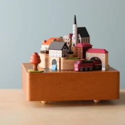 Wooderful Life Wooden Train Music Box - European Town *New*