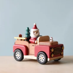 Wooderful Life *New* Santa-mobile Music Box
