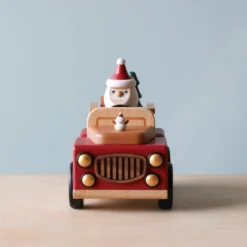 Wooderful Life *New* Santa-mobile Music Box