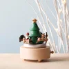 Wooderful Life Santa & Reindeer Music Box *New*