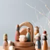 Gnezdo Handmade Wooden Peg Dolls Nativity Scene 1 Gnezdo Handmade Wooden Peg Dolls Nativity Scene