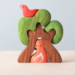 Odin Parker Handmade Wooden Tree With Fox