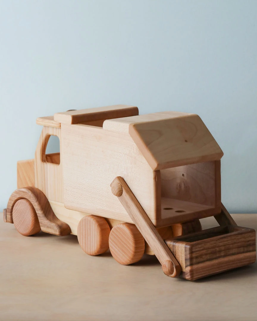 Odin Parker Handmade Wooden Garbage Truck *New* 6 Odin Parker Handmade Wooden Garbage Truck *New*
