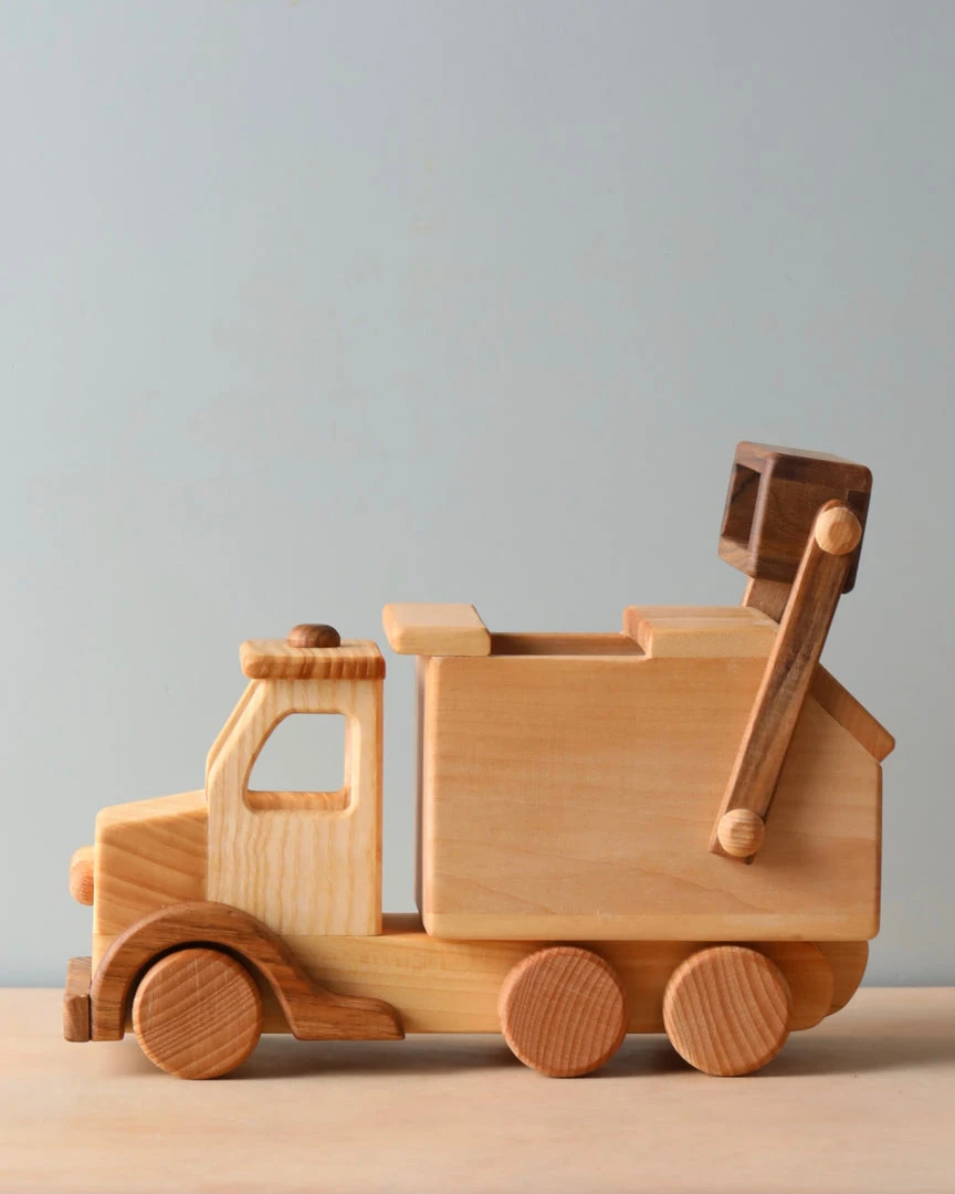 Odin Parker Handmade Wooden Garbage Truck *New* 5 Odin Parker Handmade Wooden Garbage Truck *New*