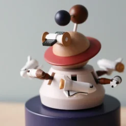 Wooderful Life Wooden Outer Space Music Box *New*