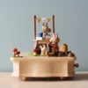 Wooderful Life Wooden Bunny Music Box *New*