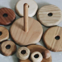 Tateplota Handmade Wooden Pyramid Stacker *New*