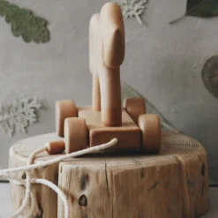 Tateplota Handmade Wooden Horse Pull Toy *New*