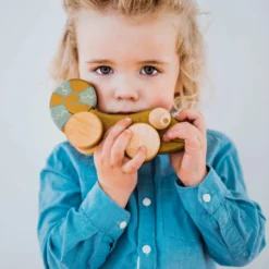 Friendly Toys Handmade Chameleon Push And Pull Toy *New* 7 Friendly Toys Handmade Chameleon Push And Pull Toy *New*