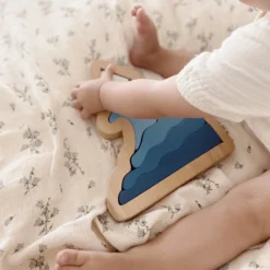 L And Wood *New* Handmade Wooden Ocean Puzzle And Stacker