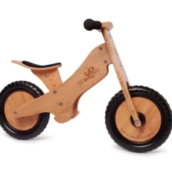 Kinderfeets Bamboo Balance Bike With Basket & Stand