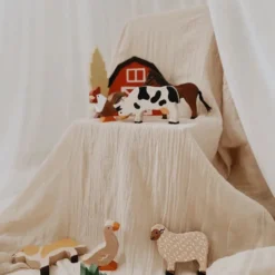 L And Wood Handmade Wooden Farm Animals