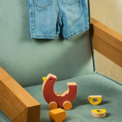 Animi *New* Handmade Wooden Chicken Push Toy
