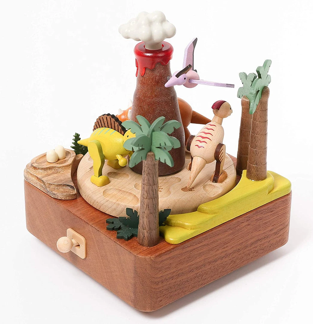Wooderful Life Wooden Volcano & Dinosaur Music Box 5 Wooderful Life Wooden Volcano & Dinosaur Music Box