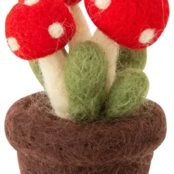 Odin Parker Mini Felt Potted Mushroom *New*