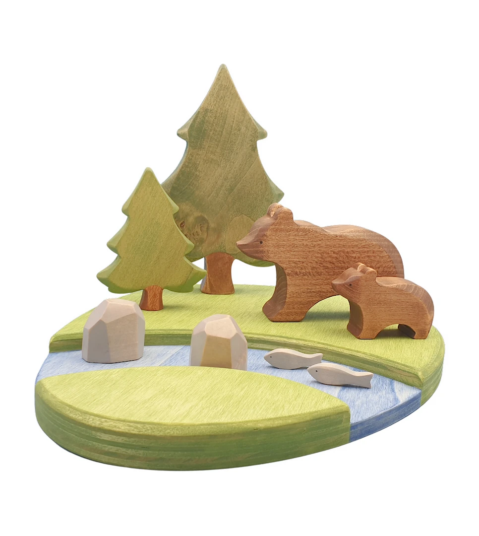 Brin D'Ours | Handmade Wooden Bear River Set 5 Brin D'Ours | Handmade Wooden Bear River Set