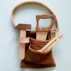 Odin Parker Wooden Tools & Suede Tool Belt *New*