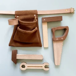 Odin Parker Wooden Tools & Suede Tool Belt *New*