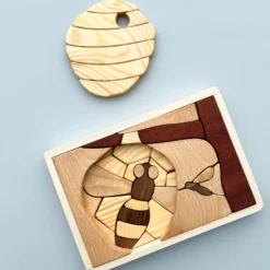 Cocoletes Handmade Double Layer Wooden Puzzle - Beehive